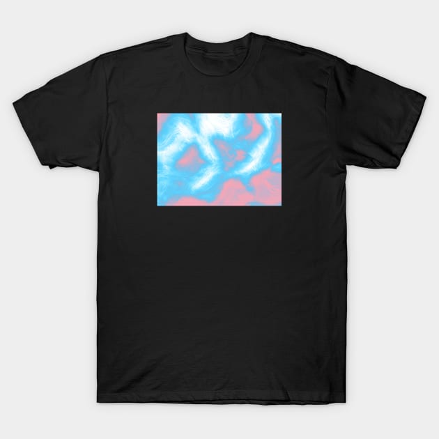 Trans Pride Abstract Fractal Fog T-Shirt by VernenInk